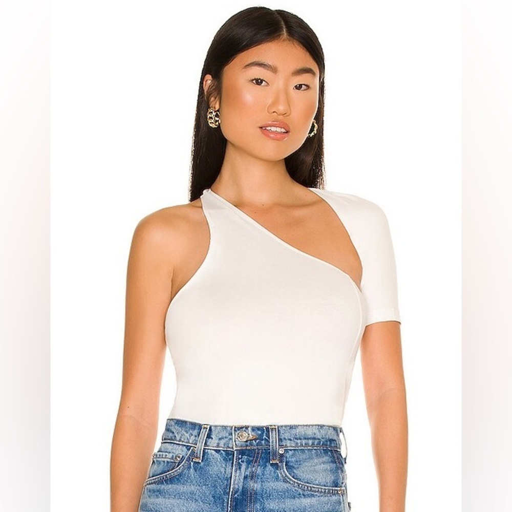 REVOLVE One-Shoulder Asymmetric White Top